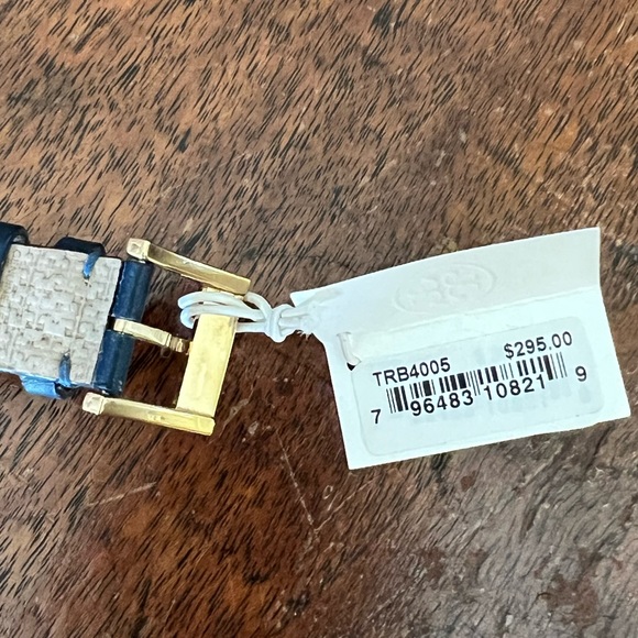 Tory Burch Navy Leather Reva Watch - Picture 6 of 10